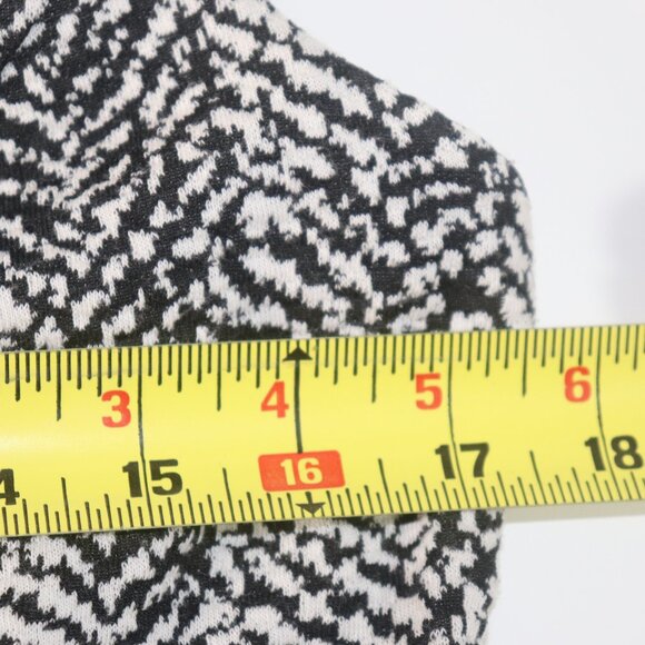 Lands End Herringbone Sleeveless Ponte Pencil Dress Black White Pockets Size 8 - Picture 14 of 15